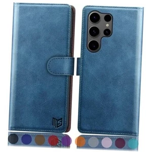 Compatible with Samsung Galaxy S25 Ultra Wallet case with RFID Sky Blue - Picture 1 of 8