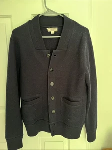 Men’s J. Crew Wallace & Barnes Cardigan Sweater Navy Blue Small - Picture 1 of 3