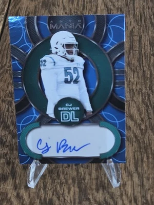 2022 WILD CARD AUTO MANIA Blue  #AM-C24 CJ BREWER Color Match Buccaneers  - Image 1 of 3