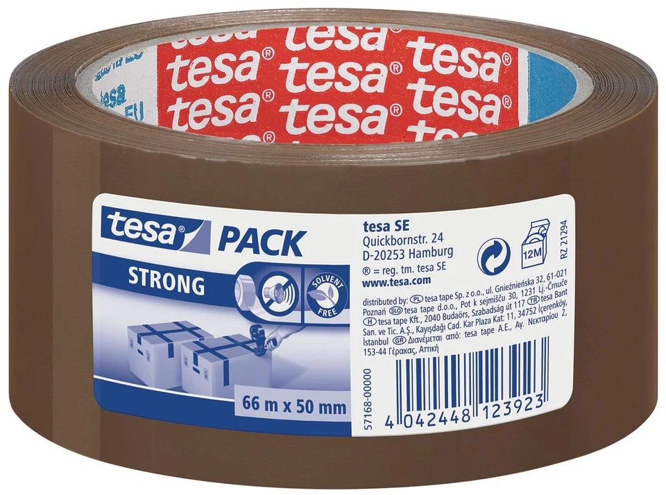 tesapack Packing Tape, Strong Packaging Tape for Medium to Heavy Parcels and Box - image 1 of 1