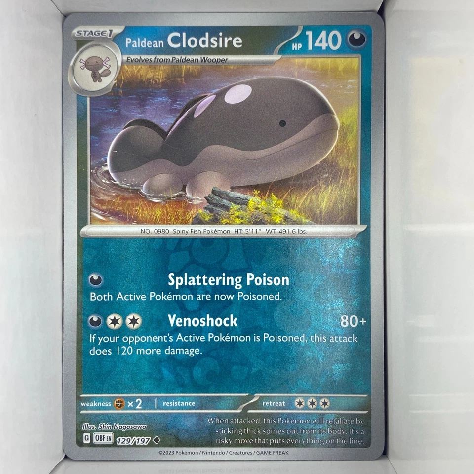 Paldean Clodsire 129/197 OBF English Uncommon - Image 1 of 1