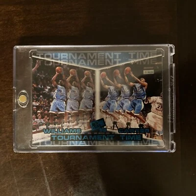 Vince Carter/Shammond Williams 1998 Press Pass #4 Carolina del Norte Tar Heels casi nuevo Foto 1 de 4
