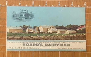 HOARD’S DAIRYMAN MAGAZINE INK BLOTTER~FORT ATKINSON WI~DAIRY FARMING PUBLICATION - Picture 1 of 2
