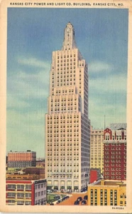 Postal MO: Kansas City Power & Light, Kansas City, Missouri publicada 1936, lino - Imagen 1 de 2