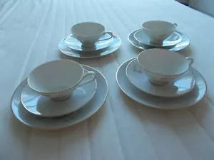 Vintage Rosenthal Bettina Pariser Fruchtbecher, Untertasse, Teller, Deutschland, 4 Sets - Bild 1 von 8