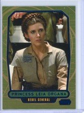 2013 Topps STAR WARS Galactic Files 2 PRINCESS LEIA Blue Foil Parallel #247/350