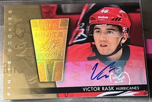 Victor Rask 2014-15 SPx Finite Rookies Auto Autograph /125 #18 Rookie Auto RC - Picture 1 of 3