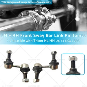 LH + RH Front Sway Bar Link Pin Joints Suitable for Triton ML MN 06-13 4X4 L200 - Picture 1 of 6