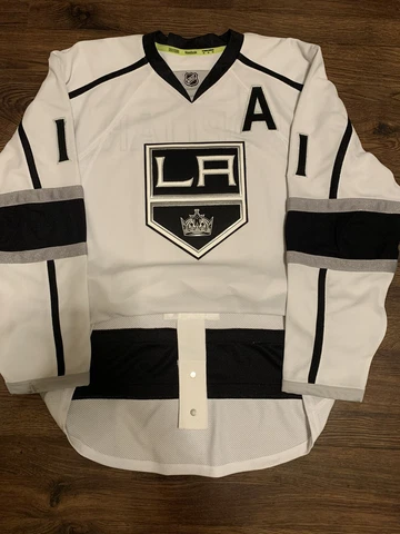 Reebok Authentic ANZE KOPITAR LA KINGS NHL HOCKEY JERSEY White Away 56 Stanley Cover