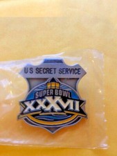 SUPER BOWL 37 POLICE SECRET SERVICE PIN TAMPA BAY BUCCANEERS VS RAIDERS NEW