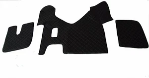 LKW Fußmatten LHD für IVECO STRALIS HI - WAY NORMAL SCHWARZ Öko Leder - Bild 1 von 3