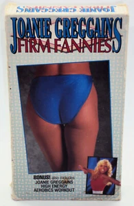 JOANIE GREGGAINS FIRM FANNIES 15 MINUTE WORKOUT VHS Tape Home Exercise Tone Butt - Imagen 1 de 3