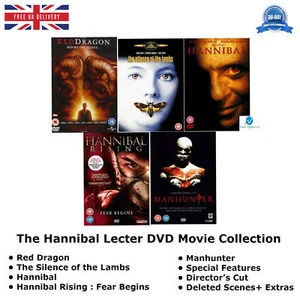THE HANNIBAL LECTER Complete 5 Movie Collection Parts 1 2 3 4 5 SEALED UK R2 DVD - Picture 1 of 14