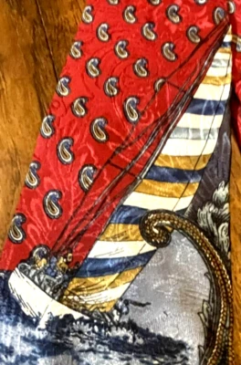 OSCAR DE LA RENTA VELERO VESTIDO TRAJE DISEÑADOR CORBATA ENVÍO GRATUITO Foto 1 de 3