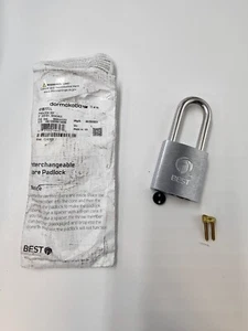 Dormakaba Stainless Steel Padlock 3/8", 2" SSteel Shackle 41B772L - Picture 1 of 4