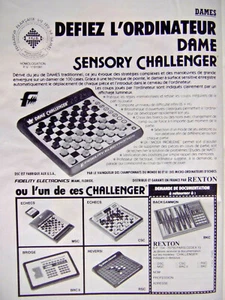 PRESSEWERBUNG 1981 TROTZE DEN COMPUTER DAME SENSORY CHALLENGEGER - Bild 1 von 1