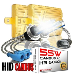 Heavy Duty 55W H3 6000K Fast Bright CANBUS HID Xenon Kit NO OBC error - Picture 1 of 14
