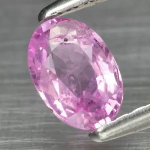 0.55 CT Zafiro Natural Rosa Origen Ceilan forma Oval Sólo Climatizada (Video) - Imagen 1 de 2