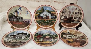 Charles Wysocki's Hometown Memories Bradford Exchange Set of 6 Collectors Plates - Picture 1 of 7