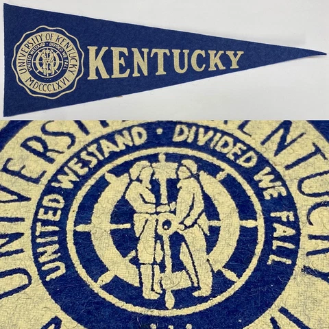 1950 Vintage Kentucky Wildcats University MINI Pennant 3.5x9.75 Lexington Cover