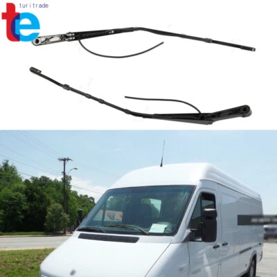 Black Front Right + Left Wiper Arm For Dodge Freightliner Sprinter 2500 3500 - Image 1 of 4