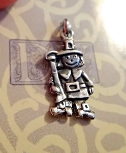 1 Dije de Peregrino Día de Acción de Gracias de Plata Esterlina 20x10 mm doble cara - Imagen 1 de 5