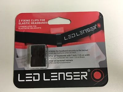 LED Lenser Clips fixierend für Helmbänder - Blister
