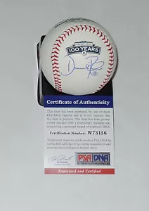 DAVE ROBERTS AUTO'D FIRMATO MLB BASEBALL PSA/DNA DODGERS BOSTON RED SOX FENWAY - Foto 1 di 2