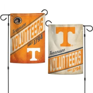 TENNESSEE VOLUNTEERS COLLEGE VAULT 2 SIDED GARDEN FLAG 12"X18" YARD BANNER NCAA - Picture 1 of 1