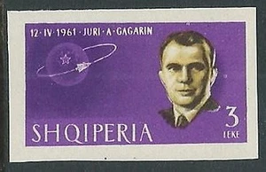1963 ALBANIA SPAZIO GAGARIN 3 L NON DENTELLATO MNH ** - VA45-2 - Picture 1 of 1