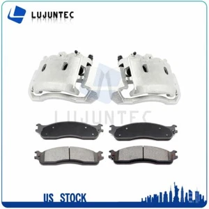 Front Brake Calipers + Ceramic Pads For 2006 2007 2008 Dodge Ram 1500 2500 3500 - Bild 1 von 11