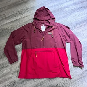 Neu mit Etikett LL BEAN Mountain klassische Damen-Anorakjacke Large burgunderrot/maritimrot - Bild 1 von 7