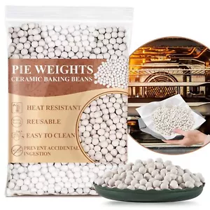 1LB Pie Weights for Baking - Pie Crust Weights Ceramic Pie Weights Baking Wei... - Picture 1 of 7