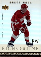 2002-03 Upper Deck Classic Portraits Etched in Time Brett Hull Detroit Red Wings