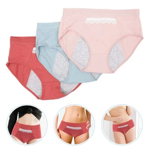 3pcs Hipster Panties Breathable Panties Women Women' S Cotton Bikini - Picture 1 of 12