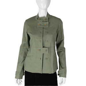 Paul Frank $148 CAD Olive Green Coat Jacket Button Zip Up Rare Ribbed Jacket NWT - Picture 1 of 1