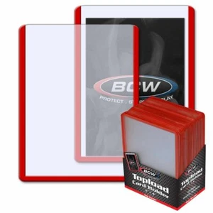 Red Border BCW Sealed Case (1000) 3x4 Standard Toplader Toplader 1-TLCH-RD - Bild 1 von 3