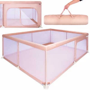 Laufgitter Laufstall für Babys 200 x150 cm Schutzgitter für Kinder Absperrgitter - Bild 1 von 9