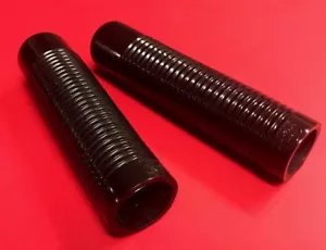 HUNT WILDE • NOS 1960s Hand Grips Set 7/8" + 1" Vintage Minibike Taco Lil Indian - Foto 1 di 1