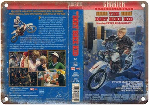 The Dirt Bike Kid RARE VHS Cover 12" x 9" Reproduction Metal Sign - Picture 1 of 1