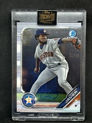 Cristian Javier 2022 Topps Archives Signature Series Auto /26 A7 - Image 1 of 2