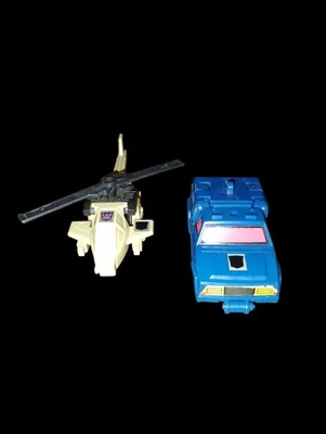 Camión y helicóptero Transformers G1 Decepticon Duocon Battletrap Hasbro 1987 Foto 1 de 4