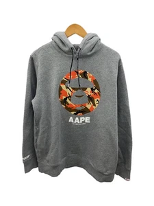 AAPE BY A BATHING APE FACE LOGO HOODIE, XL, Cotton, Gray, AAPSWM3595XXD - Picture 1 of 5