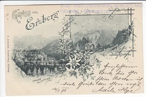 STEIERMARK , BEZIRK LEOBEN , GRUSS VOM ERZBERG , EISENERZ , 1898 - Picture 1 of 2