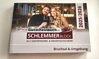 Schlemmerblock BRUCHSAL & UMGEBUNG 2026 Gutscheinbuch Gutschein - Bild 1 von 2
