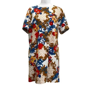Vestido Camisa Manga Corta Adidas X Her Studio London Estampado Blanco y Floral Talla S - Imagen 1 de 10