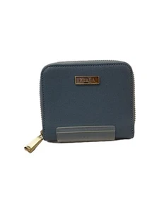FURLA Coin Case Leather BLU Plain Women's - Picture 1 of 6
