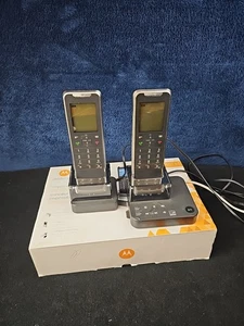 Motorola Impossibly Thin Digital Cordless 2 Phones Dect  IT6-2 Phone with Bases - Picture 1 of 8