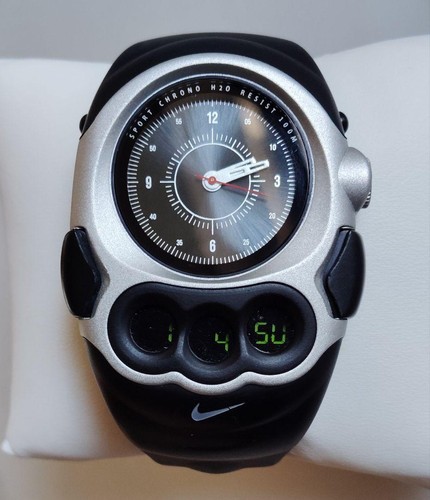 Nike Triax Watch Vintage Rare 90s Silver Metal Gorpcore Y2K | eBay