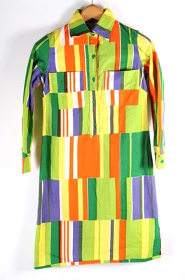 Vintage 1970s Marimekko Aline Abstract Dress Cotton Women's Size Small/Medium - Image 1 of 4